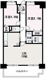 アクシス 2LDKの間取図画像