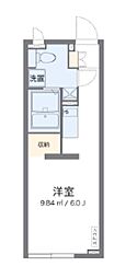 アルク西小山 ワンルームの間取図画像