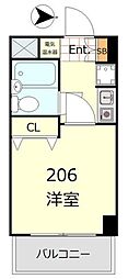 ストーク新丸子弐番館 1Kの間取図画像