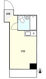 ブランシュメゾン池袋 ワンルームの間取図画像