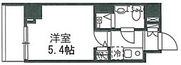プレジール神宮前 1Kの間取図画像