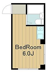タウンライフ多摩センター2 1階ワンルームの間取り