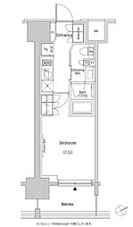 ザ・パークハビオ目白タワー 1Kの間取図画像