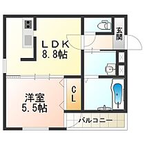 フジパレス山之内III番館  ｜ 大阪府大阪市住吉区山之内３丁目（賃貸アパート1LDK・2階・34.20㎡） その2