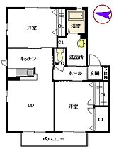 リープスターオルト　Ｅ棟 E0202 ｜ 福岡県糟屋郡志免町大字吉原107（賃貸アパート2LDK・2階・54.29㎡） その2