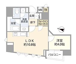リビオレゾン小石川 1LDKの間取図画像