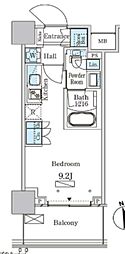 パークアクシス大塚ステーションゲートタワー ワンルームの間取図画像