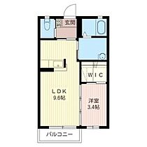 クレシア　Ａ 00102 ｜ 栃木県下都賀郡壬生町若草町2-10（賃貸アパート1LDK・1階・34.02㎡） その2