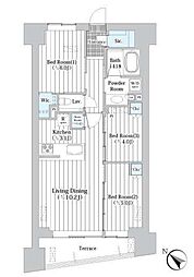 ザ・グランクラッセ日本橋イースト 3LDKの間取図画像