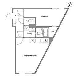 エクサム下北沢4 1LDKの間取図画像