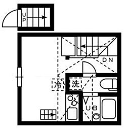 パークコート羽田 ワンルームの間取図画像