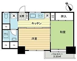 川口ファミリーマンション 2Kの間取図画像