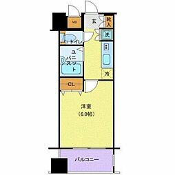 レジオス池袋ＥＡＳＴ 8階1Kの間取り