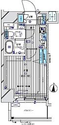 MAINSTAGE三ノ輪EAST 1Kの間取図画像