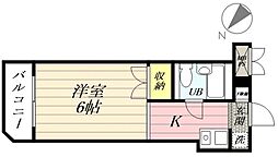 アーバンヒルズマンション西八王子第2 ワンルームの間取図画像
