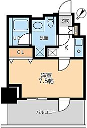 ドゥーエ幡ヶ谷 1Kの間取図画像