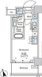 パークアクシス大塚ステーションゲートタワー ワンルームの間取図画像
