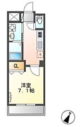 Vivace 1Kの間取図画像