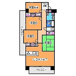 ソルプラーサ堺1番館 4LDKの間取図画像