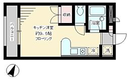 メゾン・ド・ロリエ ワンルームの間取図画像