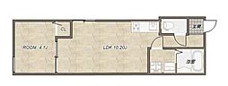 有田新築アパート(仮称) 1LDKの間取図画像