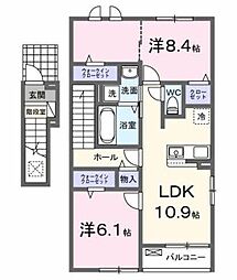 グランベルガーデン 2LDKの間取図画像