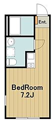 シャルマンパルヤベ ワンルームの間取図画像