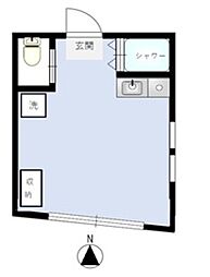 アーバンプレイス5坂上A ワンルームの間取図画像