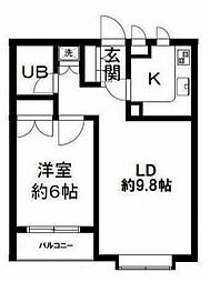 東京メトロ日比谷線 中目黒駅 徒歩8分の賃貸マンション 1階1LDKの間取り