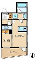 ラコント練馬春日町 505 ｜ 東京都練馬区春日町４丁目1（賃貸マンション1LDK・5階・30.41㎡） その2