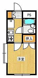 ネステル鷺沼 ワンルームの間取図画像