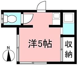 ミユキハイツ ワンルームの間取図画像