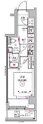 RELUXIA品川中延 1Kの間取図画像