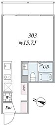 the trias magome 1Kの間取図画像
