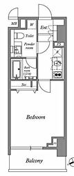アーバネックス市谷柳町 1Kの間取図画像