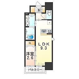 CLOVERFRONT 1LDKの間取図画像