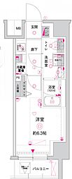 CREST TAPP川崎港町 1Kの間取図画像