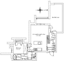 板橋区高島平2丁目マンション 1SLDKの間取図画像