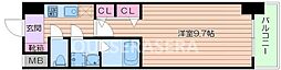 SAIL淀屋橋 1Kの間取図画像