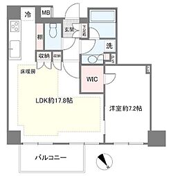 OPENRESIDENCIA南青山 1LDKの間取図画像
