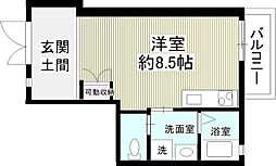 OurStyleApartment ワンルームの間取図画像