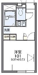 レオパレスカーサ 1Kの間取図画像