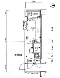 吉祥寺本町ビューハイツ ワンルームの間取図画像