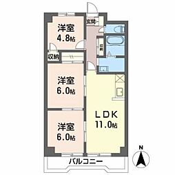 プリマベーラ・S 3LDKの間取図画像