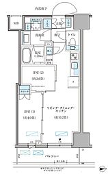 パークアクシス住吉ガーデンスクエア 2LDKの間取図画像
