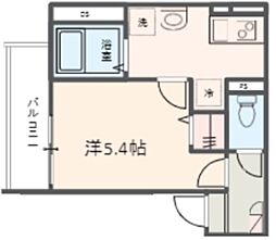 ソラーナ八王子 1Kの間取図画像