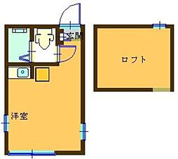 ユナイト反町モナリザ ワンルームの間取図画像