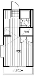 ベイヒルズ大基 1Kの間取図画像