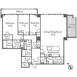 間取図画像 3LDK