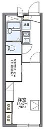 レオパレスpartire 1Kの間取図画像